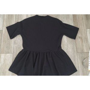 Asos Peplum Top Shortsleeve Black Sz 4